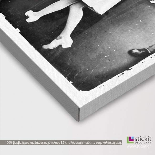 Canvas print The kiss in Times Square, detail