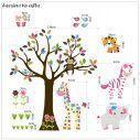 Kids wall stickers Cute Pink Africa