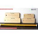 Wooden Tag engraved name 