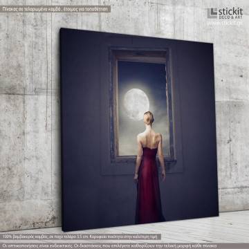Πίνακας σε καμβά Under the moonlight, τετράγωνος
