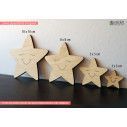 Wooden Smiling star