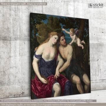 Canvas print A pair of lovers, Bordone Paris 2