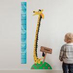 Wall stickers height measure, Smiling Giraffe 