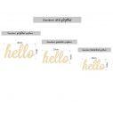 Ξύλινη λέξη Hello