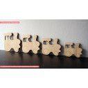 Wooden Train decorative figure