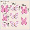 Kids wall stickers Butterflies pink at large size