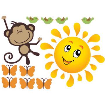 Kids wall stickers Monkeys Joy, additional  2