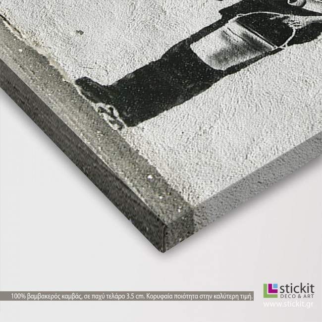 Canvas print Follow your dreams by Banksy, detail