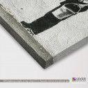 Canvas print Follow your dreams by Banksy, detail
