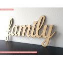 Wooden sign Family
