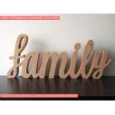 Wooden sign freestanding Family
