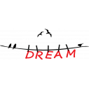 Wall stickers phrases. Dream