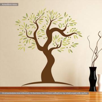 Αυτοκόλλητο τοίχου Olive tree art, ελιά δέντρο