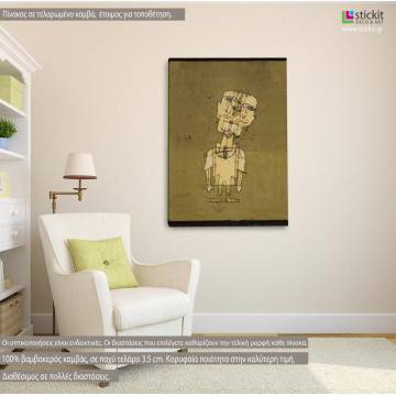 Πίνακας ζωγραφικής Ghost of a genius, Klee Paul, αντίγραφο σε καμβά