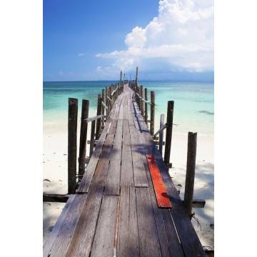 Door sticker Tropical pier 2