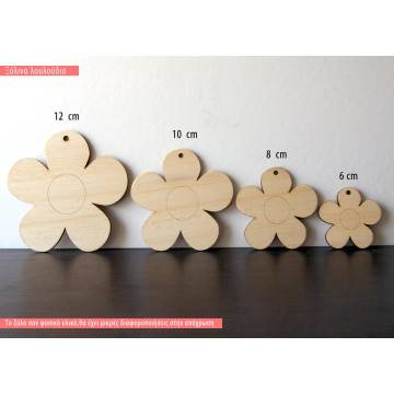 Wooden Flower decorative figure