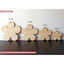 Wooden Flower decorative figure