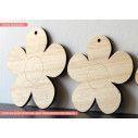 Wooden Flower decorative figure