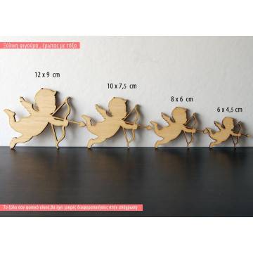 Ξύλινο Έρωτας διακοσμητική φιγούρα