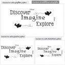 Kids wall stickers Discover, imagine, explore