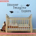Kids wall stickers Discover, imagine, explore