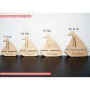 Wooden Ship decorative figure