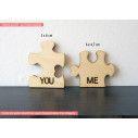 Wooden puzzle You and Me