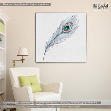 Canvas print Feather