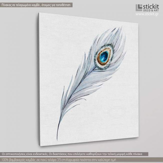 Canvas print Feather, side