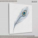 Canvas print Feather, side