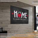 Canvas print Home is where the heart is art3