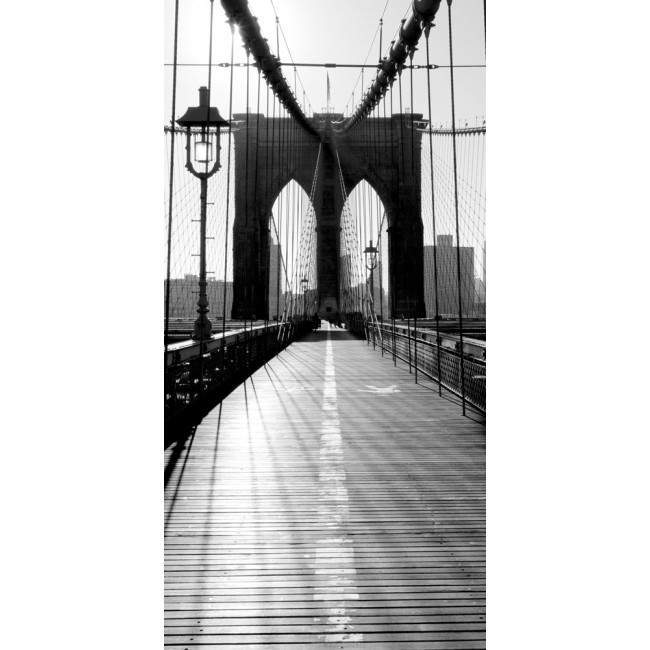 Door sticker Inside Brooklyn bridge