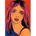 Pop art, girl, φωτογραφική ταπετσαρία αυτοκόλλητη