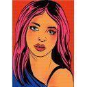 Door sticker Pop art girl
