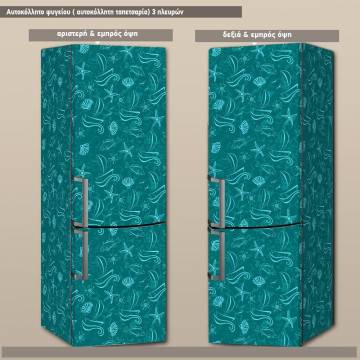Fridge sticker Sealife pattern