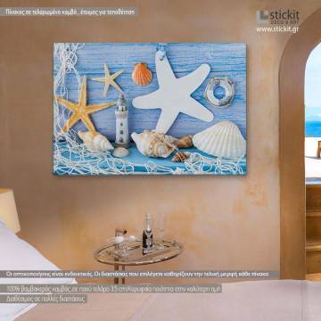 Canvas print Blue treasures I