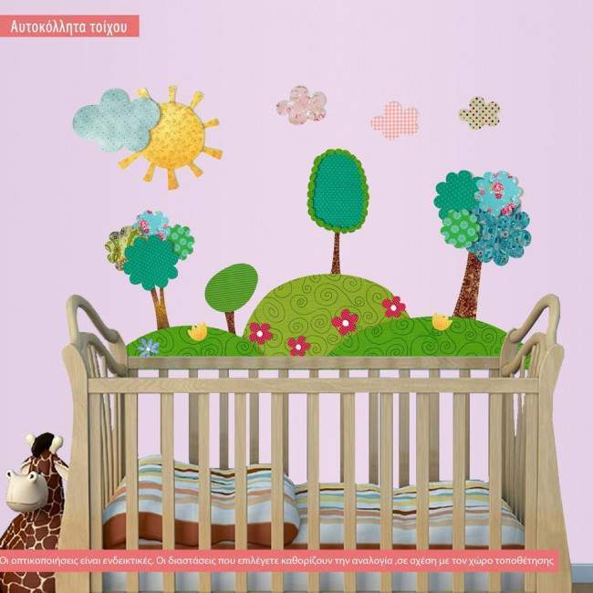 Kids wall stickers Landscape patterns