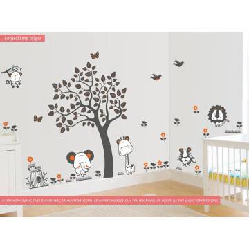 Kids wall stickers Jungle animals