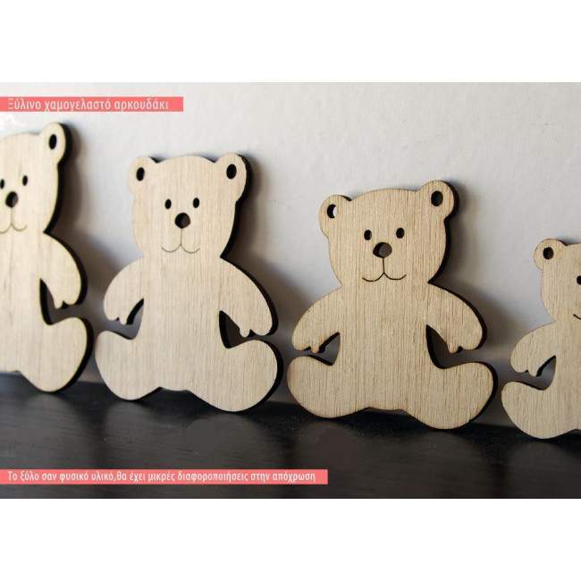 Wooden Cute Bear decorative figure