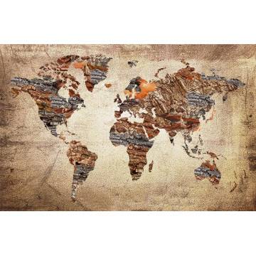 Wallpaper Textured world map 2