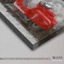 Canvas print Vespa scene red, detail