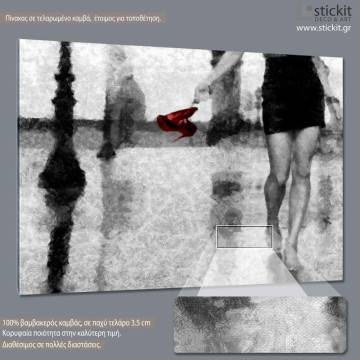 Πίνακας σε καμβά Red heels 2