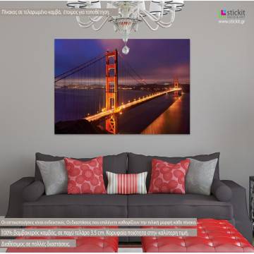 Canvas print bridge, Golden gate bridge