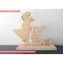 Wooden figures Mr & Mrs
