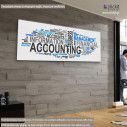 Canvas print Accounting, panoramic