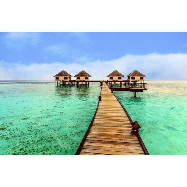 Wallpaper Exotic sea house