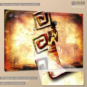 Πίνακας σε καμβά Africa retro 2