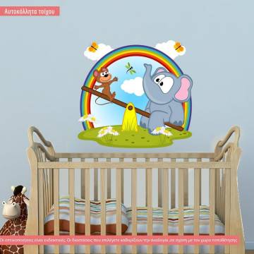 Kids wall stickers Seesaw