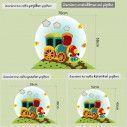 Kids wall stickers Train