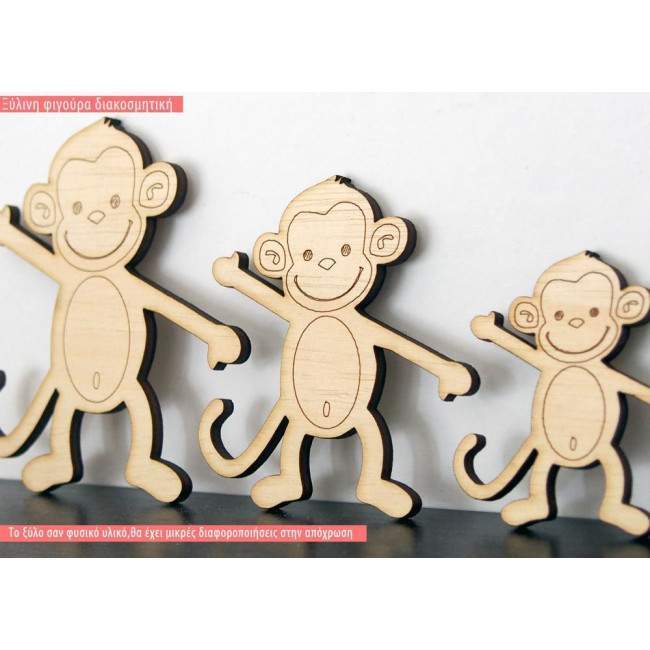 Wooden Monkey decorative figure